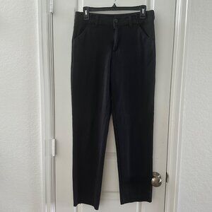Time And Tru Womens Black Soot Straight-Leg Dress Pants Size 8
